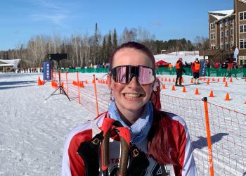 Moening repeats as Nordic Skiing champion